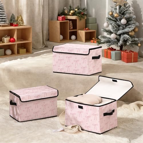 Stackable Clothes Storage Bins with Lids 3 Pack - Image 6