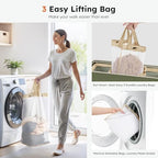 SOLEDI 180L 3-Section Laundry Hamper with Lid, Extra Large Dirty Clothes Basket with Sturdy Handles for Laundry Room & Bedroom - Durable Organizer for Sorting Laundry - Image 3