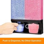 Laundry Scent Boosters Beads Dispenser, Conwomin Wall Mounted Laundry Detergent Dispenser with 2 Cups for Laundry Beads, Rice, Beans, Stain Remover Powder, Black(105 oz) - Image 2