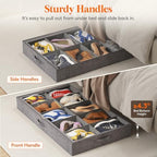 Lifewit 4.3 Inches Under Bed Shoe Storage Organizer Fits 10 Pair Sneakers, - Image 6