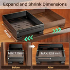 SNTD Pull Out Spice Rack Organizer for Inside Cabinets, Expandable,1-Pack - Image 2