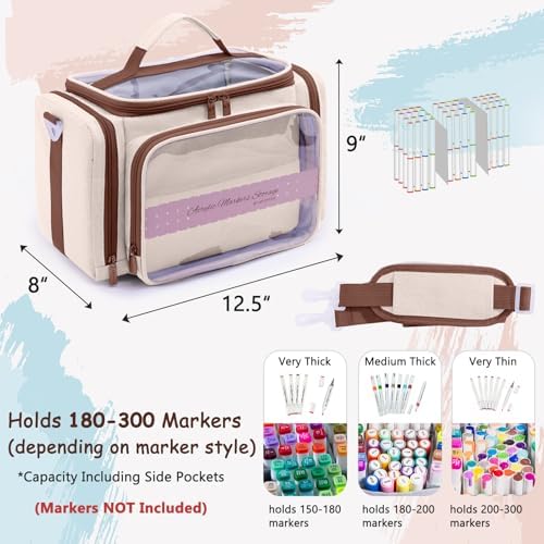 Marker Storage Organizer Case for 180–300 Markers with Dividers - Image 2