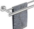 JQK Double Towel Bar 27 Inch, Brushed Steel Useable Length 24 Inch 304 Stainless Steel Thicken 0.8mm Bath Towel Rack for Bathroom, Towel Holder Wall Mount, TB100L24-BN by Homeimprovement