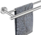 JQK Double Bath Towel Bar, 33 Inch 304 Stainless Steel Thicken 0.8mm Towel Rack for Bathroom, Towel Holder Brushed Finished Wall Mount, Useable Length 30 Inch, TB100L30-BN by Homeimprovement