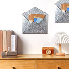 Yaocom 2 Pcs Galvanized Metal Envelope, Wall Mail Organizer Holder - Image 4