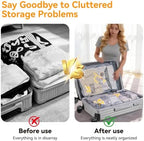 10-Pack Vacuum Bags for Travel with Wireless Rechargeable Pump | Carry-on Size Compression Packing Bags for Luggage & Suitcase, Space Saver for Clothes & Home Seasonal Storage, 3S Vacuum - Image 3