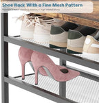 Shoe Rack,Freestanding Hidden Shoe Storage Organizer for Entryway, Shoe Bench Shelves for High Boot with Seat Cushion,Wood Shoe Rack Cabinet for Front Door Entrance Closet, Hallway, 5 Tier,Brown - Image 6