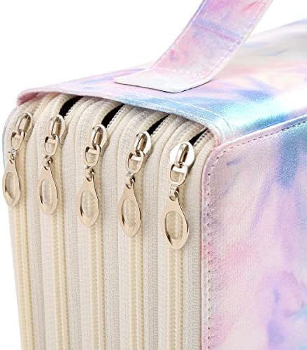 Portable Colored 250 Slots Pencil case Organizer with Printing Pattern for Watercolor Pens or Markers, Pencil Case Organizer for Artist - Image 5