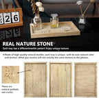 Real Natural Travertine Tray for Bathroom, Vanity, Kitchen Counter - Image 3