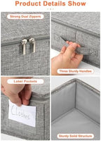 punemi 5 inch High Sturdy Low Profile Under Bed Storage, 2 Pack, Grey - Image 6