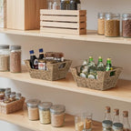 StorageWorks Wicker Storage Baskets for Shelves, Pantry Baskets, Seagrass - Image 5