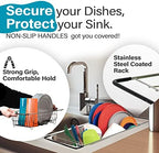Better Houseware Over The Sink Dish Drying Rack, Space-Saving Stainless Steel Dish drainers for Kitchen Sink, Adjustable Sink Dryer Rack for Dishes - Image 3