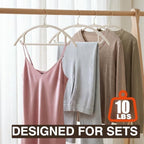 Korpai 50 Pack Velvet Hangers Non Slip,Sweater Hangers No Shoulder Bump - Image 6