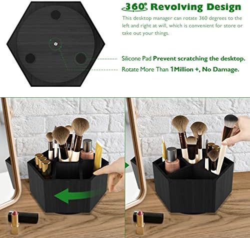 Colored Pen Pencil Holder Organizer for Desk with 7 Compartments - Image 6
