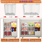 Large Freezer Organizer Bins for 5 to 9 Cu.Ft,4Pack , Leak-Proof Bottom - Image 5