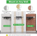 Bike Wall Mount Rack with Shelf and Hooks Saving space - Image 5