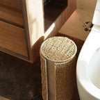 PINXIURY Seagrass Toilet Paper Holder with Storage, 3 Rolls of Wicker Toilet Paper Holder for Bathroom and Under Sink, Handmade Woven Toilet Paper Rolls Holder Stand - Image 3