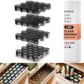 Honeycomb Separator Adjustable Drawer Organizer Divider for Underwear Belt-Scarf Socks Organizer (Black(4pcs)) by Kocuos+