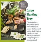 Gardener's Supply Company Large Plant Tray (2 Pack) | Multi-use Durable Tray for Indoor & Outdoor Plants, Seed Starting & Potted Succulents, Flowers | ​46-1/2"L x 15-1/2"W x 2" Deep - Image 2