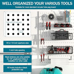 Peg Board Accessories Kit,Pegboard Hooks Assortment with Bins,Cups,Wire Baskets,Paper Towel Holder Can be Used for Pegboard Garage Workbench Craft Room Organizing Tools (Transparent Cup+Box) - Image 6