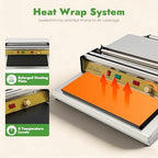 Hand Wrapping Machine, Commercial Heating Film Wrapper,17.8 Inch Width - Image 4