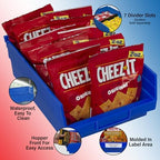 Akro-Mils 30150 Heavy Duty Plastic Shelf Bins, 12"x 8"x 4", Red, 12-Pack - Image 4
