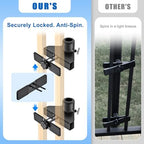 KingDolly No Drill Umbrella Deck Mount, Deck Railing Umbrella Holder Clamp - Image 4