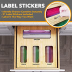 SpaceAid Bag Storage Organizer for Kitchen Drawer, Bamboo Organizer, Compatible with Gallon, Quart, Sandwich and Snack Variety Size Bag (1 Box 4 Slots), 2.5" High - Image 4