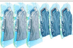 TAILI Hanging Vacuum Storage Bags for Clothes Space Saver 6 Combo Blue by TAILI
