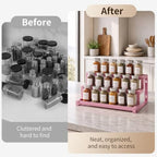 Expandable Spice Rack Organizer for Cabinet, Supports 17.6 lbs Per Tier - Image 5