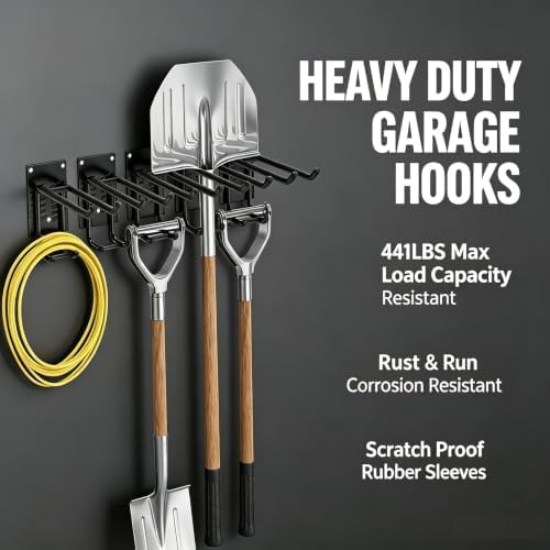 Garage Wall Organizer-Garden Tool Rack Wall Mount - Image 4
