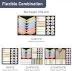 DIMJ Drawer Organizer Clothes - 30 Pack Baby Dresser Organizer for Nursery Closet Organization, Fabric Drawer Organizer Bins for Underwears Socks Bras, Foldable Storage Dividers for Bedroom - Image 4