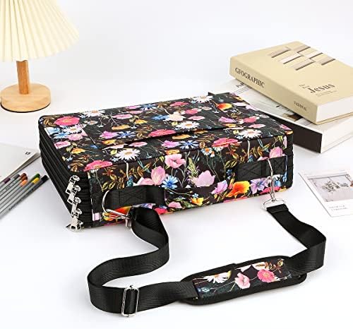 480 Individual-Slots Colored Pencil Case w/Handle & Shoulder Strap - Image 6