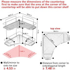 FOLLOWIN 2 Tier Bathroom Organizer Countertop Corner, Makeup Organizer - Image 3