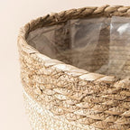 LA JOLIE MUSE Seagrass Basket Planters for Indoor Plants, Flower Pot 3 Pack - Image 4
