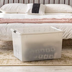 IRIS USA 3-Pack 144 Qt Stackable Storage Bins with Lids, Pearl - Image 6