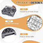Aurelema 1 Pack Commercial Dishwasher Tray Rack, 25 Grid, Gray - Image 3