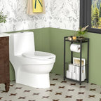 Freestanding Toilet Paper Holder with Storage Shelf - Image 4