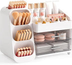 Booklov Large Makeup Organizer for Vanity Countertop, White by Booklov