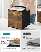 SONGMICS Storage Cubes, Set of 6, 13-Inch Foldable Closet Organizers - Image 5