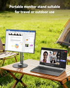 Jakeko Magnetic Portable Monitor Stand VESA Mount 75mm Travel 360° Swivel - Image 5