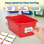 GAMENOTE 6 Quart Plastic Storage Bins Without Lids, 6 Pack, Colorful - Image 5