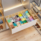 LETGO 8 Pack Drawer Dividers 6" High - Tall Acrylic Drawer Divider for Clothes, 12.3-18" Adjustable Dresser Deep Drawer Dividers,Expandable Dresser Separators for Kitchen Office Baby Clothing (8) - Image 5