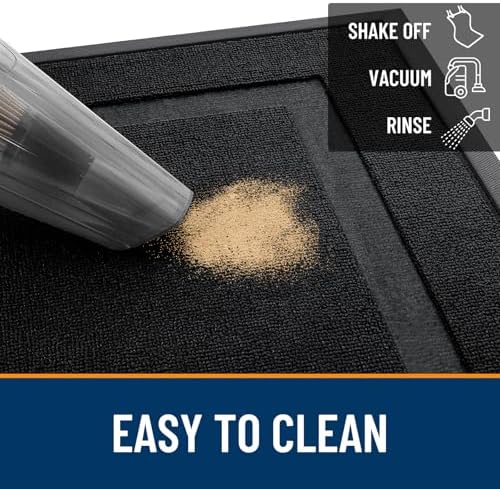 OLANLY Front Door Mat Outside 59x34, All-Season Heavy-Duty Rubber Doormat - Image 5