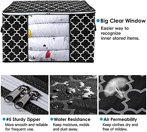 Storage Bags 100L 6Pack Clothes Organization and Storage Containers - Image 3