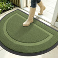 OLANLY Half Circle Front Door Mat Outside 35x23 All-Season Rubber Doormat by OLANLY