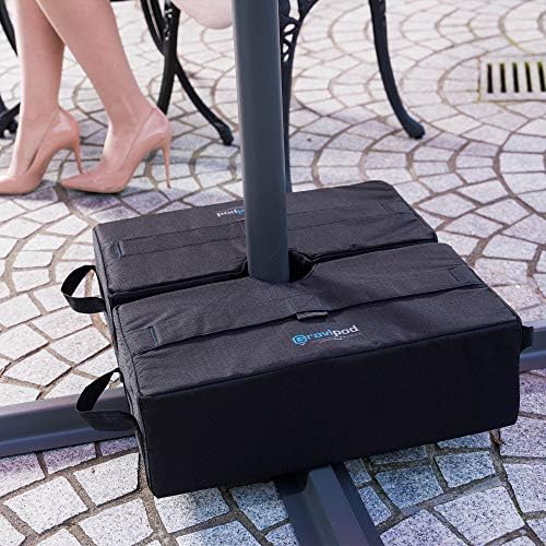 Gravipod Umbrella Base Weight | Outdoor Sand-Fillable Stabilizer for Cantilever, Offset, and Patio Umbrellas | Heavy-Duty Weather-Resistant Fabric - Image 2