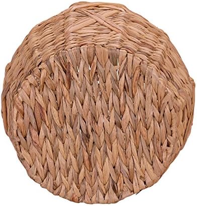 Household Essentials ML-4112 Hyacinth Round Floor Basket, X-Design, Brown - Image 4
