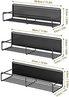 Mystozer Metal Magnetic Spice Rack for Refrigerator Black, 3 Pack - Image 2