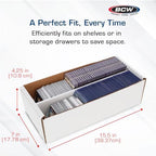 BCW Shoe Storage Card Box - 10 ct | Cardboard Box for Trading Cards, Gaming Cards, and Collectibles | Holds 1600 Standard Cards or 300 3x4 Toploaders | Gaming Card Organizer Box | Assembly Required - Image 3